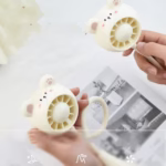 ⁦Mini Ventilateur de Bureau Orientable USB - Compact et Ultra-Silencieux - مروحة العنق المصغرة والمرنة للتبريد الصامت⁩ - الصورة ⁦6⁩