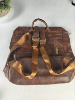 ⁦Sac à dos rétro en cuir synthétique pour femme - حقيبة ظهر نسائية من الجلد⁩ - الصورة ⁦7⁩