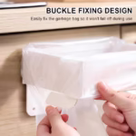 ⁦Support de Sac Poubelle Mural et Pliable Fixation Autocollante sans Perçage - حامل وموزع أكياس القمامة الجداري⁩ - الصورة ⁦3⁩