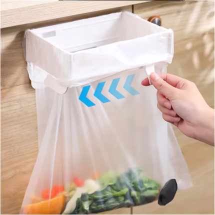 Support de Sac Poubelle Mural et Pliable Fixation Autocollante sans Perçage - حامل وموزع أكياس القمامة الجداري