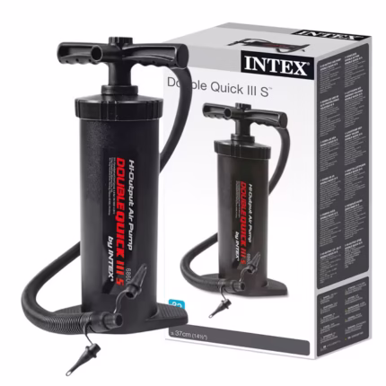 Pompe À Main Double Quick III Hi-Output Intex 68605 Multi-Embouts - مضخة إنتكس اليدوية عالية الكفاءة ذات الضخ المزدوج (37 سم)