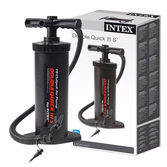 1781793714170-fakp5e Pompe À Main Double Quick III Hi-Output Intex 68605 Multi-Embouts - مضخة إنتكس اليدوية عالية الكفاءة ذات الضخ المزدوج (37 سم) - الصورة 1