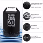 ⁦Sac Étanche Ocean Pack 20L Protection Waterproof Totale pour Kayak et Plage - حقيبة الظهر المائية المضادة للماء والتمزق أوشن باك (20 لتر)⁩ - الصورة ⁦7⁩