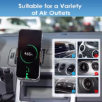 ⁦Support Auto Chargeur Sans Fil Qi 15W avec Capteur Intelligent - شاحن وحامل الهاتف اللاسلكي الذكي للسيارات⁩ - الصورة ⁦9⁩