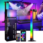 Lampadaire LED Angle RVB Intelligent Éclairage d'Ambiance Multicolore avec Télécommande 1Pcs - مصباح الأرضية الليد الذكي متعدد الألوان مع جهاز تحكم عن بعد