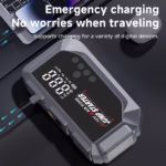 ⁦Booster Batterie et Compresseur d'Air Intelligent 12V avec Écran LCD CTC-936T - مقلع بطارية السيارة وجهاز الطوارئ المتكامل 2 في 1 مع مضخة هواء ذكية وشاشة رقمية⁩ - الصورة ⁦5⁩
