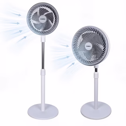 Ventilateur Sur Pied Circulateur d'Air Hauteur Réglable Design Moderne - مروحة تدوير الهواء قابلة لتعديل الارتفاع