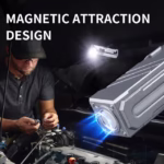 ⁦Lampe de Travail LED Multifonction T130 Éclairage Latéral RGB et Écran LCD - مصباح العمل الذكي متعدد الوظائف بمغناطيس⁩ - الصورة ⁦10⁩