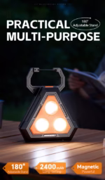 ⁦Lampe de Travail Portable pour Multi-usages Base Magnétique Rechargeable USB - مصباح محمول متعدد الوظائف بقاعدة مغناطيسية⁩ - الصورة ⁦3⁩