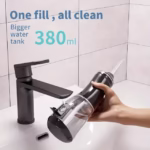 ⁦Hydropulseur Dentaire Sans Fil 380ml Pression 50-150 PSI 3 Modes - جهاز تنظيف الأسنان بالماء اللاسلكي⁩ - الصورة ⁦2⁩