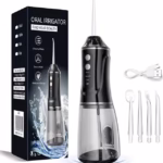 Hydropulseur Dentaire Sans Fil 380ml Pression 50-150 PSI 3 Modes - جهاز تنظيف الأسنان بالماء اللاسلكي