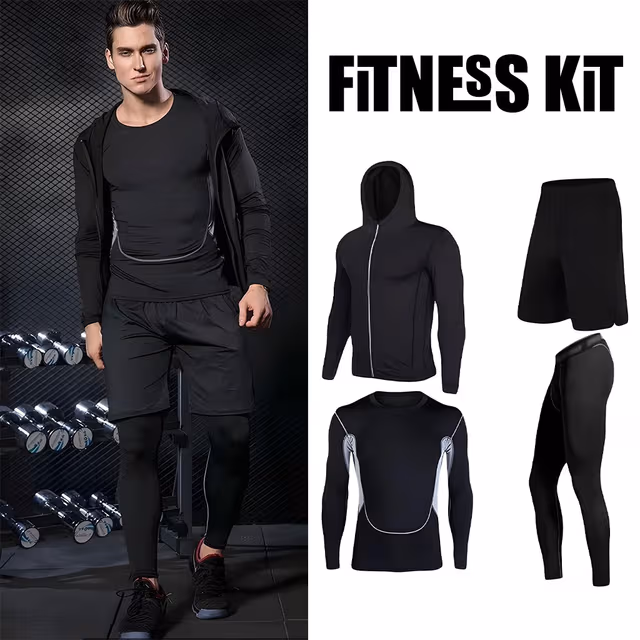4397-marketing-0-1774893185594 Ensemble de sport 4 pièces Just One pour homme – طقم اللباس الرياضي - الصورة 1