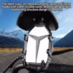 ⁦Support Téléphone pour Moto et Vélo avec Mini-Casque Pare-Soleil - حامل الهاتف الذكي للدراجات النارية والهوائية مع واقية شمسية بتصميم خوذة⁩ - الصورة ⁦4⁩