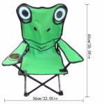 ⁦chaise Pliable de Camping pour Enfants Structure En Acier avec Porte-Gobelet et Sac de Transport - كرسي تخييم قابل للطي للأطفال⁩ - الصورة ⁦6⁩