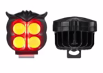 ⁦Projecteur Antibrouillard LED Forme Chouette 40W - Éclairage Jaune/Blanc ET Devil Eye Rouge - مصابيح ضباب ليد بتصميم عين البومة⁩ - الصورة ⁦9⁩