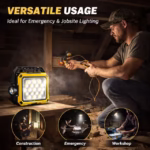 ⁦Lanterne de Camping LED Solaire et Rechargeable USB 40 LED + 2 COB - مصباح وكيشاف تخييم يدوي يعمل بالطاقة الشمسية بـ 4 وضعيات إضاءة⁩ - الصورة ⁦3⁩