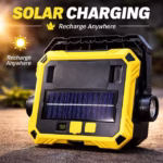 ⁦Lanterne de Camping LED Solaire et Rechargeable USB 40 LED + 2 COB - مصباح وكيشاف تخييم يدوي يعمل بالطاقة الشمسية بـ 4 وضعيات إضاءة⁩ - الصورة ⁦6⁩