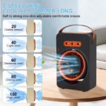 ⁦Mini Purificateur et Refroidisseur d'Air Portable 4en1 5 Vitesses - مبرد ومكيف هواء محمول 4 في 1 برذاذ الماء وبطارية قابلة للشحن⁩ - الصورة ⁦5⁩