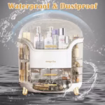 ⁦Boîte d'Organisation et Rangement de Maquillage Grande Capacité - منظم وصندوق أدراج للمكياج والمستحضرات بتصميم شفاف وعصري⁩ - الصورة ⁦2⁩