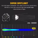 ⁦Pack Projecteur de moto Super Lumineux Double Couleur 3800K-6500K - حزمة المصابيح الأمامية للدراجات النارية ذات اللون المزدوج فائقة السطوع⁩ - الصورة ⁦4⁩