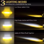 ⁦Pack Projecteur de moto Super Lumineux Double Couleur 3800K-6500K - حزمة المصابيح الأمامية للدراجات النارية ذات اللون المزدوج فائقة السطوع⁩ - الصورة ⁦5⁩