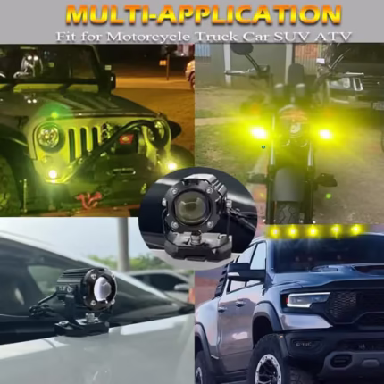 Pack Projecteur de moto Super Lumineux Double Couleur 3800K-6500K - حزمة المصابيح الأمامية للدراجات النارية ذات اللون المزدوج فائقة السطوع