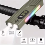⁦Lampe de Vélo Rechargeable Z-838 Multi-Fonction - Éclairage LED Puissant Lumière Latérale RGB - مصباح دراجة متعدد الوظائف مع إضاءة جانبية ملونة ومغناطيس قوي⁩ - الصورة ⁦4⁩