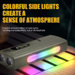 ⁦Lampe de Vélo Rechargeable Z-838 Multi-Fonction - Éclairage LED Puissant Lumière Latérale RGB - مصباح دراجة متعدد الوظائف مع إضاءة جانبية ملونة ومغناطيس قوي⁩ - الصورة ⁦7⁩