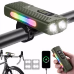 Lampe de Vélo Rechargeable Z-838 Multi-Fonction - Éclairage LED Puissant Lumière Latérale RGB - مصباح دراجة متعدد الوظائف مع إضاءة جانبية ملونة ومغناطيس قوي