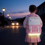 ⁦Sac à Dos Scolaire Style Kawaii Grand Volume Tissu Imperméable ROSE SACKDS08RS - حقيبة مدرسية بتصميم كاوايي⁩ - الصورة ⁦2⁩
