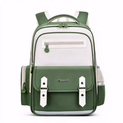 Sac à Dos Scolaire Style Kawaii Grand Volume Tissu Imperméable Vert SACKDS08VT - حقيبة مدرسية بتصميم كاوايي