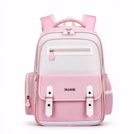 Sac à Dos Scolaire Style Kawaii Grand Volume Tissu Imperméable ROSE SACKDS08RS - حقيبة مدرسية بتصميم كاوايي