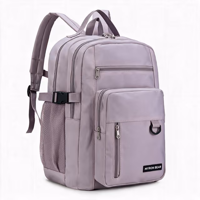 1785590833186-thknkr Sacs à dos Scolaire Style Décontracté Mauve SACKDS05MV - حقيبة ظهر مدرسية - الصورة 1