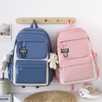 ⁦Sac à Dos Multifonctionnel Kawaii Grand Volume Imperméable et Résistant 4Pcs Bleu SACKDS12BL - حقيبة ظهر بعدة قطع بتصميم كاوايي⁩ - الصورة ⁦4⁩