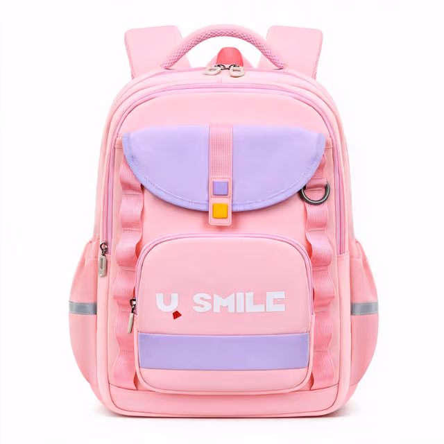 1785684374439-1n5v6t Sac à Dos Scolaire pour Enfnats U-Smile Rose SACKDS09RS - حقيبة مدرسية للأطفال - الصورة 1