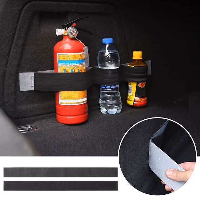 1785852081375-eh3gh7 Sangle Élastique de Maintien pour Coffre de Voiture Fixation Velcro - حزام مرن لتثبيت وسند أمتعة صندوق السيارة مع لاصق فيلكرو - الصورة 1