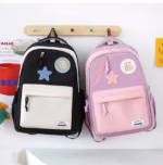 ⁦Sac à Dos Multifonctionnel Kawaii Grand Volume Imperméable et Résistant 4Pcs Mauve SACKDS02MV - حقيبة ظهر بعدة قطع بتصميم كاوايي⁩ - الصورة ⁦2⁩