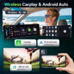 ⁦Gazel Autoradio 1Din Écran Tactile 5" IPS - Apple CarPlay et Android Auto Sans Fil Charge Rapide Type-C - راديو سيارة ذكي بشاشة لمس 5 بوصة تدعم و لاسلكيًا⁩ - الصورة ⁦5⁩