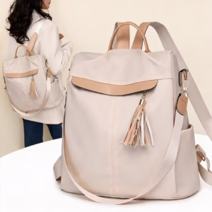 Sac à Dos Femme Élégant et Tendance Style Chic Couleur Beige SACKDS26BG – حقيبة ظهر نسائية عصرية بتصميم أنيق متعددة الاستخدامات