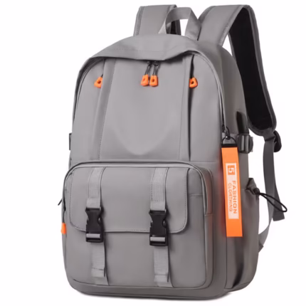 Sac à Dos Ergonomique et Imperméable Port USB Intégré Gris SACHM02G - حقيبة ظهر متعددة الوظائف للعمل والسفر مع منفذ شحن
