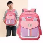 Sac à Dos Scolaire Enfant Design Oreilles Ergonomique Tissu Imperméable pour Primaire Rose SACKDS30RS - حقيبة ظهر مدرسية للأطفال