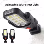 ⁦Lampadaire Solaire Extérieur Intelligent avec Détecteur de Mouvement Étanche IP65 DC-938C - مصباح بالطاقة الشمسية مع مستشعر حركة وقابلية للتعديل⁩ - الصورة ⁦2⁩