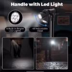 ⁦Canne de Marche Pliable avec Lampe LED Base Pivotante Quadruple Hauteur Réglable - عصا المشي القابلة للطي المزودة بإضاءة وقاعدة رباعية ثنائية التوازن⁩ - الصورة ⁦6⁩