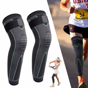 Jambière de Compression Longue avec Sangle Réglable et Tricotage 3D 2Pcs – مشد الساق الكامل والمفصل مع حزام تثبيت 2 قطع