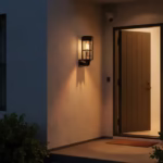 ⁦Éclairage Solaire de Jardin Extérieur avec Support Murale HW-1288B - مصابيح حدائق شمسية فاخرة إضاءة دافئة⁩ - الصورة ⁦7⁩