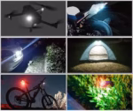⁦Mini Lumières LED Flash Anti-Collision avec Télécommande sans Fil 30 Modes 2Pcs - أضواء فلاش مع ريموت كنترول لاسلكي لسائقي الدراجات⁩ - الصورة ⁦9⁩