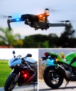 ⁦Mini Lumières LED Flash Anti-Collision avec Télécommande sans Fil 30 Modes 2Pcs - أضواء فلاش مع ريموت كنترول لاسلكي لسائقي الدراجات⁩ - الصورة ⁦10⁩