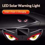 ⁦Lampe Signale de Fenêtre Voiture Motif Devil Eye Énergie Solaire et Type-C - مصباح نافذة السيارة ليلي يعمل بالطاقة الشمسية⁩ - الصورة ⁦4⁩