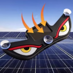 ⁦Lampe Signale de Fenêtre Voiture Motif Devil Eye Énergie Solaire et Type-C - مصباح نافذة السيارة ليلي يعمل بالطاقة الشمسية⁩ - الصورة ⁦8⁩