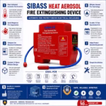 ⁦Extincteur Aérosol Automatique pour Armoires Électriques Activation Thermique 10G - جهاز إطفاء الحريق الهوائي الأوتوماتيكي للخزانات الكهربائية⁩ - الصورة ⁦13⁩